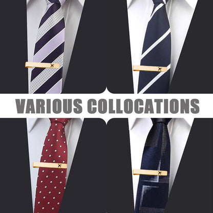 Mens Airplane Tie Clip for Boyfriend Husband Son Flight Attendant Accessories for Men - style: Gold base model