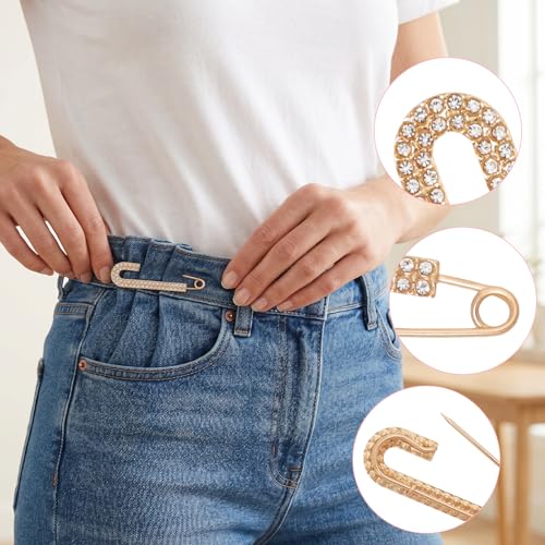 4 Pcs Women Pearl Brooch Pins Fashion Faux Crystal Pearl Brooches | Sweater Shawl Clips, Dress Shirt Pin, for Women's Clothing Accessories