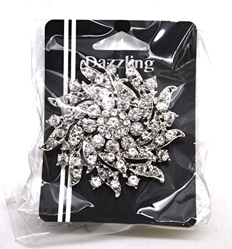Belagio Enterprises 2 1/2-Inch Rhinestone Brooch | BW-171-182 - size: 2-1/2-Inch, style: BW-148