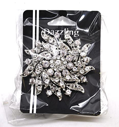 Belagio Enterprises 2 1/2-Inch Rhinestone Brooch | BW-171-182 - size: 2-1/2-Inch, style: BW-148