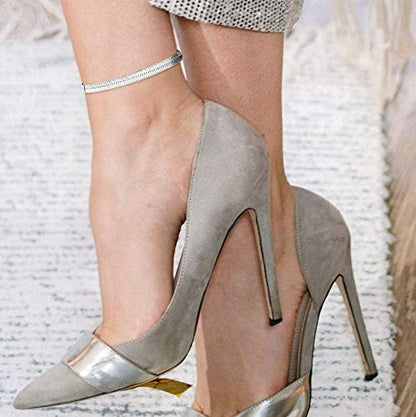 Savlano 925 Sterling Silver Solid Italian Figaro, Rope,Herringbone, Curb, Ball Bead, Snake, Mariner Chain Anklet for Women, Comes in 0.8mm - 5mm With Gift Box - style: Herringbone 3.5mm