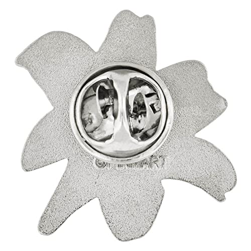 PinMart Flower Trendy Enamel Lapel Pin - color: Lily Flower, size: 10 Pack