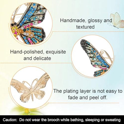 12pcs Women Brooches Bulk Set,Rhinestone Crystal Vintage Brooch Pins,Retro Broches Pin for Women Mother's Day Gifts Christmas Gifts - style: Animal