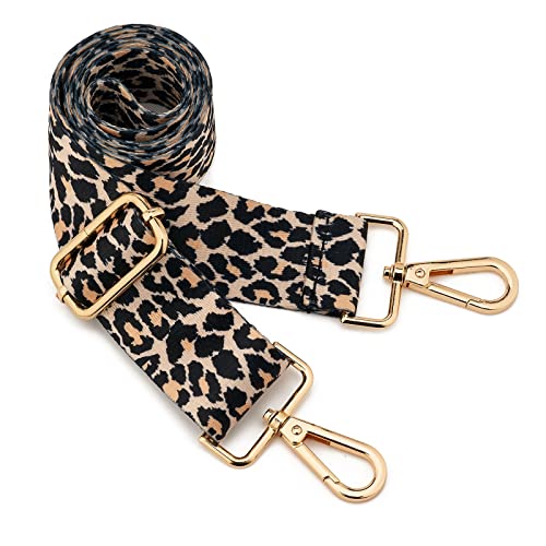 Wide Shoulder Strap Adjustable Replacement Belt Crossbody Canvas Bag Handbag - color: Wide: 1.4"(3.5cm)leopard2, size: Wide: 1.4"(3.5cm)
