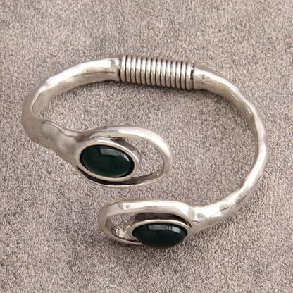 Gold Cuff Bracelet for Women Chunky Bracelet Statement Bracelet | Chunky Bangle Bracelets for Women Silver Beaded Open Bangle Stackable Stretch Bead Bracelet Boho Jewelry Gift for Wife Couple - style: Chunky Gold Arm Cuffs