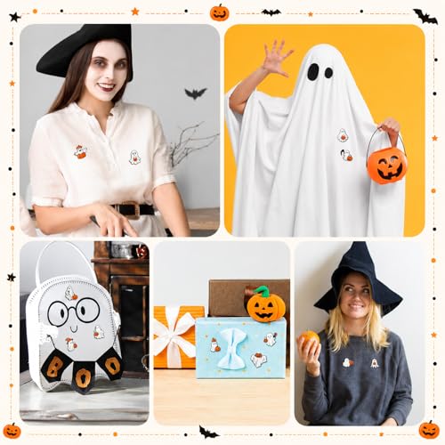 Liliaafar 36 Pieces Halloween Enamel Pins Set Grow in the Dark Halloween Lapel Pins Bulk for Backpacks Clothing Hat Bag Gifts - style: Pumpkin Ghost