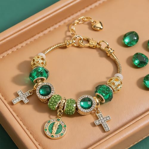 Cross bracelet for women Sacred Heart of Jesus Gold Bracelets for Women Confirmation and Baptism Gifts, Encouragement Presents for Mom Sister Daughter and Friends, Christian Jewelry | sacred heart bracelet,christian bracelet,heart bracelet for women,catho