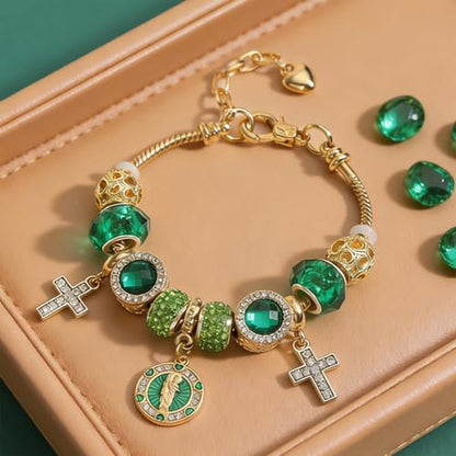 Cross bracelet for women Sacred Heart of Jesus Gold Bracelets for Women Confirmation and Baptism Gifts, Encouragement Presents for Mom Sister Daughter and Friends, Christian Jewelry | sacred heart bracelet,christian bracelet,heart bracelet for women,catho