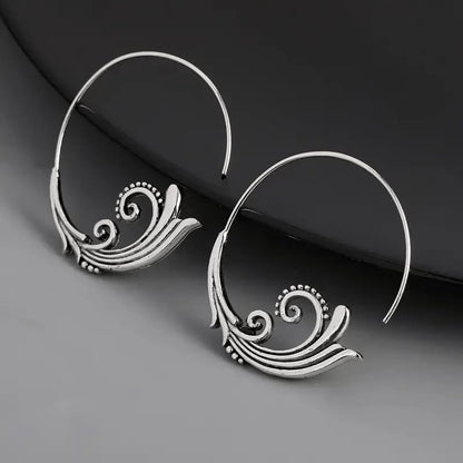Retro Exaggerated Drop Earrings Personality Vintage Carved Dangle Earrings Daily Accessories Party Valentine's Day Jewelry Gifts for Women - style: Retro Style 14