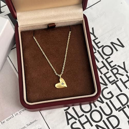 Irregular Heart Necklace for Women Y2k Pink Zircon Pearl Diamond Women's Fashion Pendant Hot Fashion Pink Jewelry for Women - color: Style29