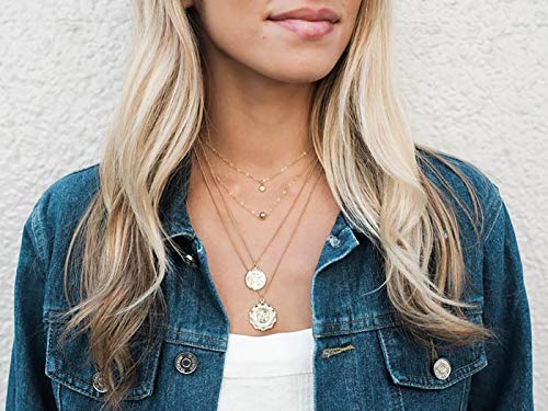 itianxi Dainty Cross Charm Pendant Necklaces,14K Gold Tiny Three Ball Necklace,Simple Fashion Jewelry for Women - color: ball