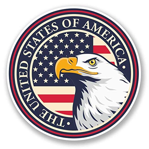 USA Eagle Round Metal 0.75" Lapel Pin Hat Shirt Pin Tie Tack Pinback