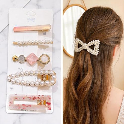 20 Pcs Assorted Hair Clips Set with Jewelry Jar, Fashion Hair Accessories for Everyday Wear & Special Events, Ideal Birthday Gift for Women