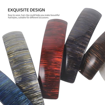 6 Pcs Acrylic Hair Clips Set for Women and Small Decorative Spring Hair Clips Snap for Half-up Ponytail Styling