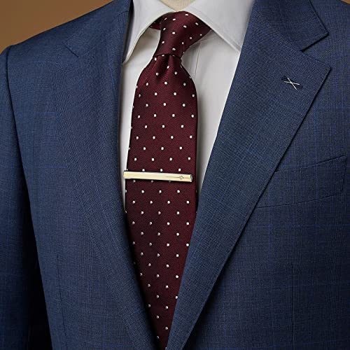 HAWSON 1.5/2inch Tie Clip for Men, Novelty Tie Clip for Men and Boys, Cufflinks and Tie Clip Set for Men - color: D-Gold Crack