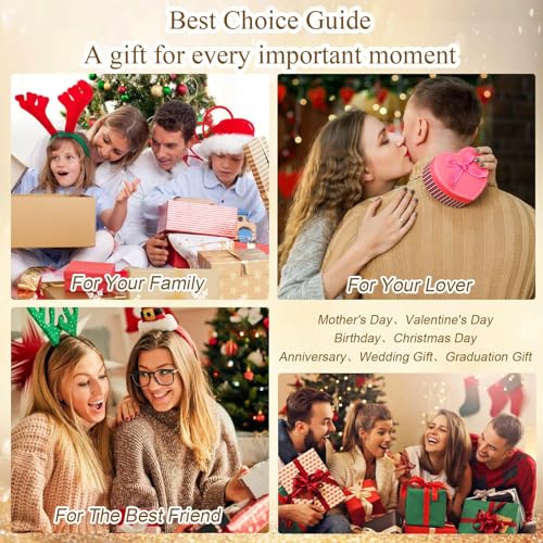 MPRAINBOW Gold Rings for Women, 18K Gold Plated Stainless Steel Cubic Zirconia Friendship Band Wedding Party Trendy Jewelry Gift Non-tarnish,Christmas Birthday Gifts for Girlfriend - color: 1 Gold and 1 Silver