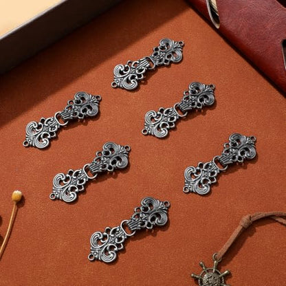 10 Pieces Vintage Sweater Swirl Clip Cape Cloak Clips for Dress Retro Cardigan Buckle Shawl for Girl Women 1.96 X 0.70 Inch