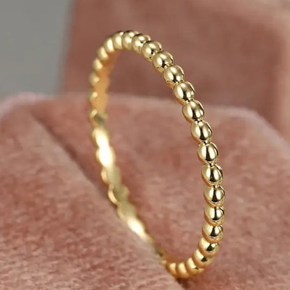 2MM Gold Stackable Rings Thin Band Rings Dainty Gold Rings for Women Trendy Beaded Twist Hammered CZ Stacking Rings 14K Gold Plated Rings for Knuckle Pinky Finger Jewerly Size 8 - size: Size 8