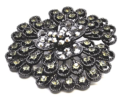 Belagio Enterprises 2 1/2-Inch Rhinestone Brooch | BW-171-182 - size: 2-1/2-Inch, style: BW-129