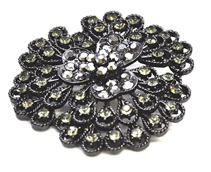 Belagio Enterprises 2 1/2-Inch Rhinestone Brooch | BW-171-182 - size: 2-1/2-Inch, style: BW-129