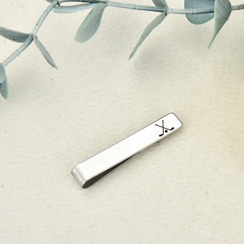 Mens Tie Clip for Golfer Christmas Gifts for Husband Uncle Gift for Golfer Gifts for Men Husband Dad Engraved Tie Clips for Golf Lover Birthday Presents for Dad Uncle Golf Gift Ideas