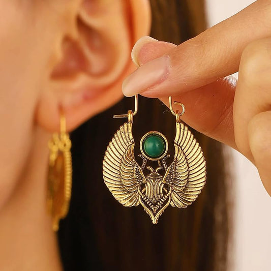 Retro Exaggerated Drop Earrings Personality Vintage Carved Dangle Earrings Daily Accessories Party Valentine's Day Jewelry Gifts for Women - style: Retro Style 21