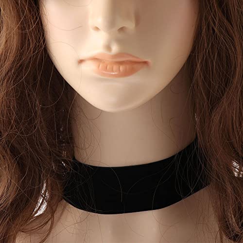 Velvet Choker Statement Jewelry Gothic Adjustable Elegant Classic Vintage Black Ribbon(1cm)