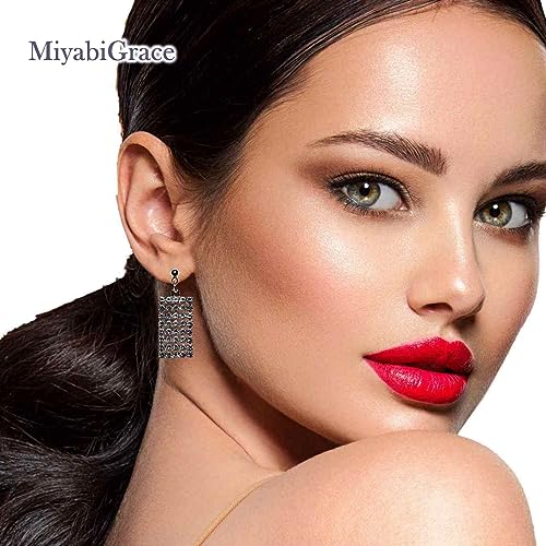 Dangle Silver Invisible Clip On Earrings for Women Not Pierced Gold Crystal Rhinestone Comfortable Hoop Fringe Long Chain Clip On Earrings - color: Rectangular Silver