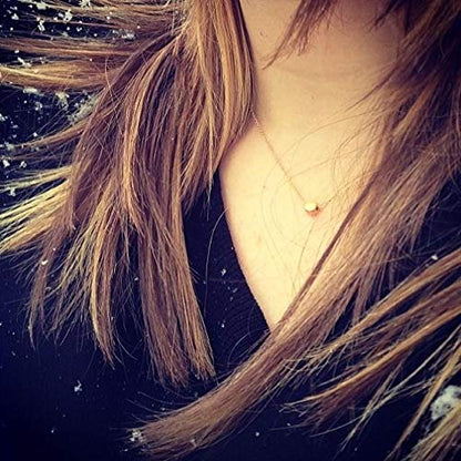 Baydurcan Friendship Anchor Compass Necklace Good Luck Elephant Pendant Chain Necklace with Message Card Gift Card - style: Dot