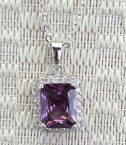 Jewelry Sets for Women Costume Jewelry Sets Wedding Jewelry Set with Necklace and Earring for Bride Bridesmaid Jewelry - color: Purple