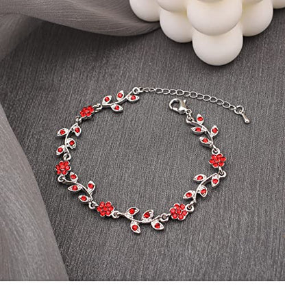 Austrian Crystal Rhinestone Choker Necklace Dangle Earring Link Bracelet Jewelry Set for Brides Bridesmaid Prom Costume Accessories for Women - color: En001-Siam-Platinum Plated
