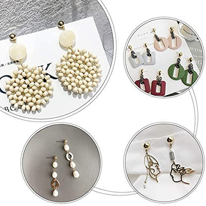 UNICRAFTALE 10mm Half Ball Post Earring Studs for DIY Jewelry Making