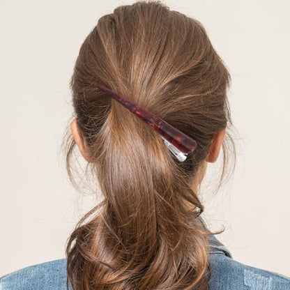 3Pcs Large Acrylic Hair Clips Set for Women, Pink, Brown, and Colors, Sturdy Hairpin Barrettes for Styling and Everyday Hair Accessories