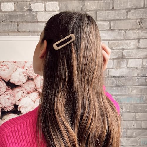 20 PCS Small Rectangle Hair Barrettes For Women Non Slips Snap Clips For Thin Fine Hair,Matte Black Brown Beige,1.97 x 0.55Inch - color: Matte Black Brown Beige