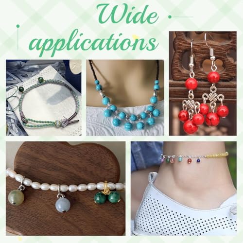 PH PandaHall 90pcs 15 Styles Round Gemstone Pendants 6mm Natural Stone Charms Stone Pendants Round Loose Beads with Silver Loop Quartz Stone Charms for Necklace Bracelet Earring DIY Crafts