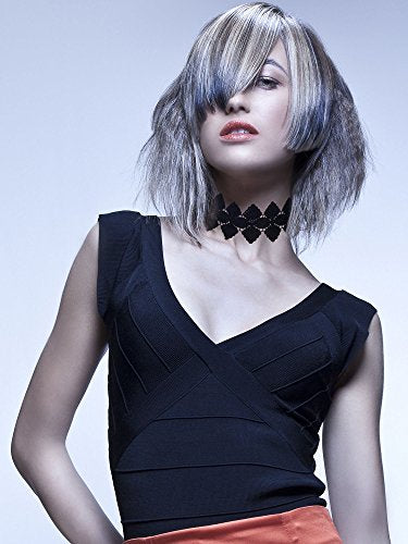 Mudder Choker Necklace Black Halloween Choker Lace Gothic Necklace for Women, Black, 6 Pieces