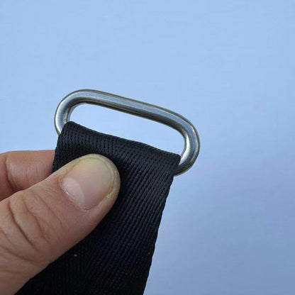 Metal Oval Rings Buckles Stainless Steel 316 Oval Rings 11x38mm for Traps Bags Belts DIY,6 Pcs