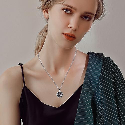 925 Sterling Silver Zodiac Constellation Necklaces for Men Women | Retro,Daily,Birthday, Graduation,Horoscope,Zodiac Sign,Hypoallergenic,with Jewelry Box - style: 2-Pisces (A-Retro Feb.19-Mar.20)