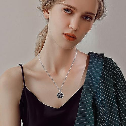 925 Sterling Silver Zodiac Constellation Necklaces for Men Women | Retro,Daily,Birthday, Graduation,Horoscope,Zodiac Sign,Hypoallergenic,with Jewelry Box - style: 2-Pisces (A-Retro Feb.19-Mar.20)