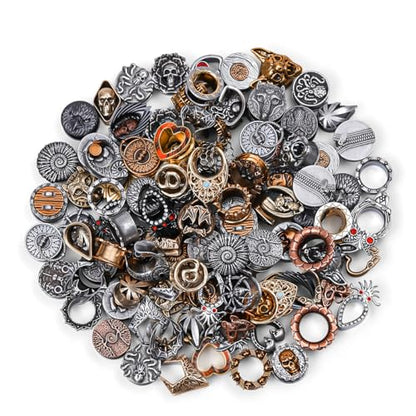 ERKUOO 10 Pairs Ear Tunnels Plugs Gauges Set Random Color Gothic Ear Stretching Kit Saddle Expander Ear Plugs for Women Men Piercing Jewelry 6mm to 25mm - size: 1"=25mm