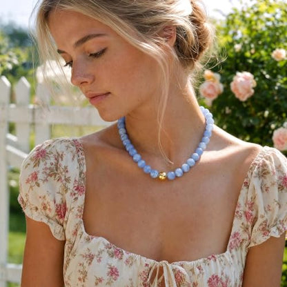 Chunky Beaded Necklace for Women, Colorful Trendy Statement Summer Jewelry Gift - color: necklace-12