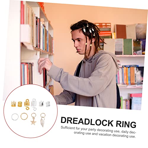 90pcs Dreadlock Hair Accessory Set Metal Hair Cuffs Fashion Jewelry for Women Hollow Design