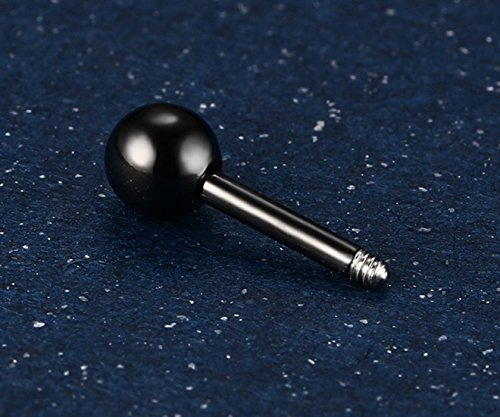 Tanyoyo 4mm Surgical Stainless Steel Ear Piercing Studs Earrings sets 5-6 Pair Mixed Colors High Polished 16G ¡­ - style: 6 Color