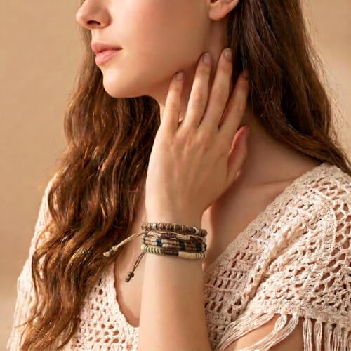 Wakami Charm Bracelet Stack Beaded Stackable Bracelets for Women - color: Original | 7.5IN
