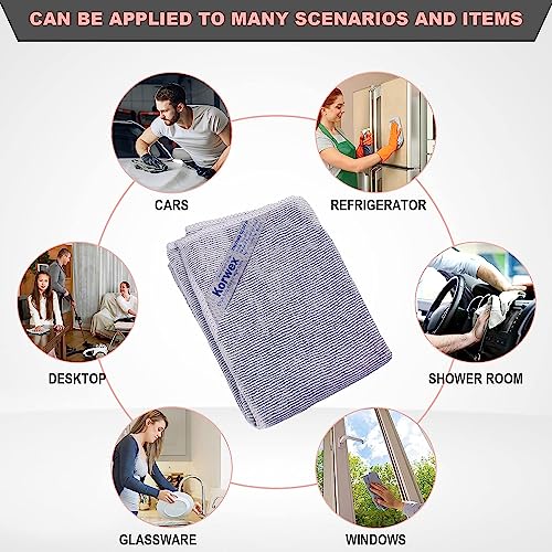 Longmann NΘrwex Window Cleaning Cloth, Glass Cloth, Cleaning Cloth, Streaks Schatches Free (Grey 1 Pack) - color: Grey 1 Pack