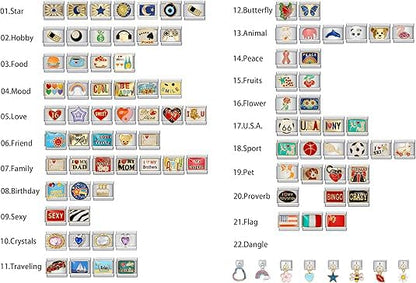 Italian Bracelet Charms,Compatible for 9mm Italian Charm Bracelets for Women,Men,Dangle,Pendant,Beautiful Lips,Kiss,Sexy,Love .ICG210