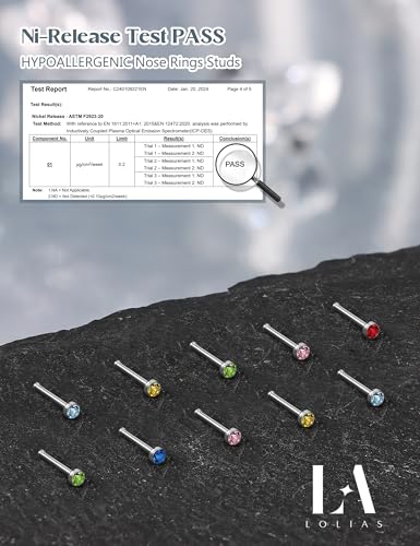 LOLIAS 80-160Pcs Surgical Steel Nose Rings Studs for Women Hypoallergenic | Straight or L Shaped Small Nose Studs Pin,Hypoallergenic 20G 22G Tiny Bone Nose Piercing Jewelry, 1.5/2/2.5/3 mm CZ Mix - color: 80Pcs 20G Straight（multicolor）