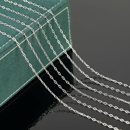 UMAOKANG 32.8 Feet Stainless Steel Jewelry Making Chains Embossed Cable Link Chain Necklace Bracelet DIY for Women Jewelry Chains Bulk - color: Steel Sunflower