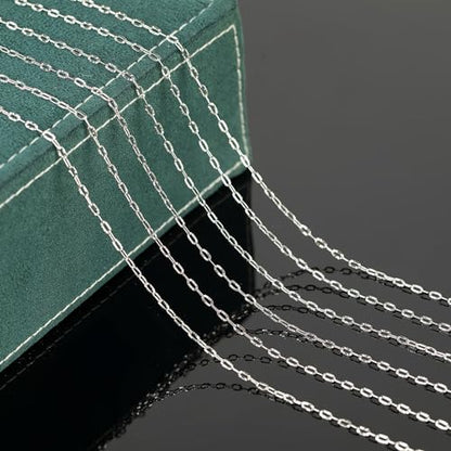 UMAOKANG 32.8 Feet Stainless Steel Jewelry Making Chains Embossed Cable Link Chain Necklace Bracelet DIY for Women Jewelry Chains Bulk - color: Steel Sunflower