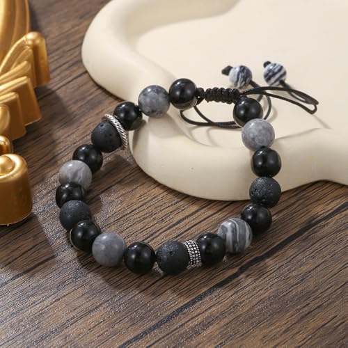 Boho Turquoise Bracelet Stack For Women Wooden Beaded Stretch Wrap Bracelet Jewelry - color: E-boho beaded Bracelet